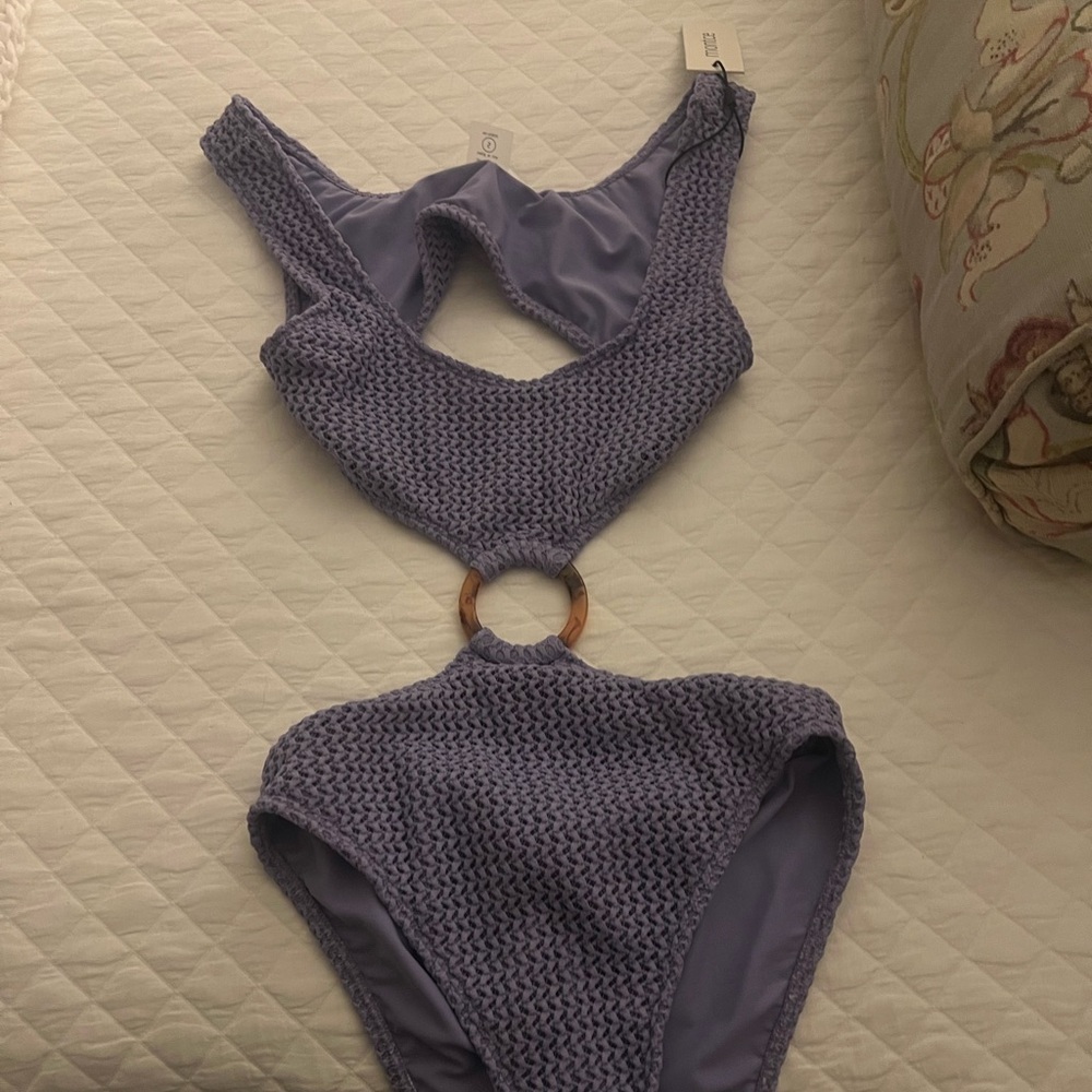 Ky One-Piece by Montce Swim in Lavender - Picture 3 of 3